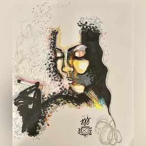 8 x 10 Original Artwork.